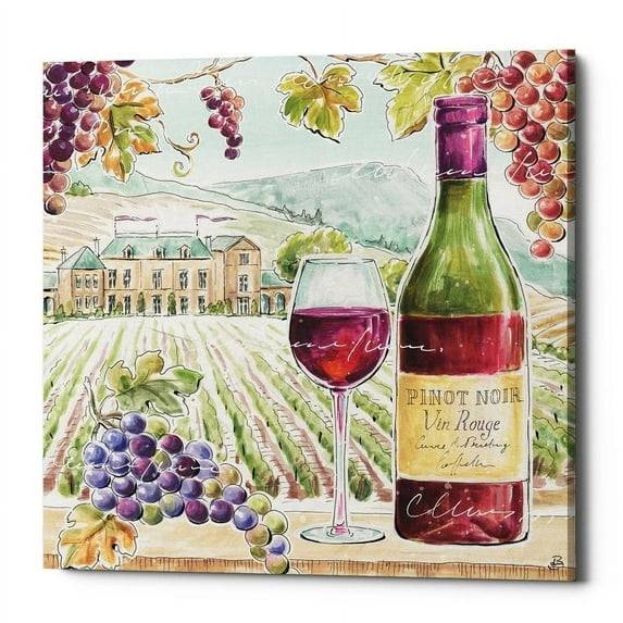 Epic Graffiti 'Wine Country IV' Canvas Wall Art, 12"x12" 12" x 12"