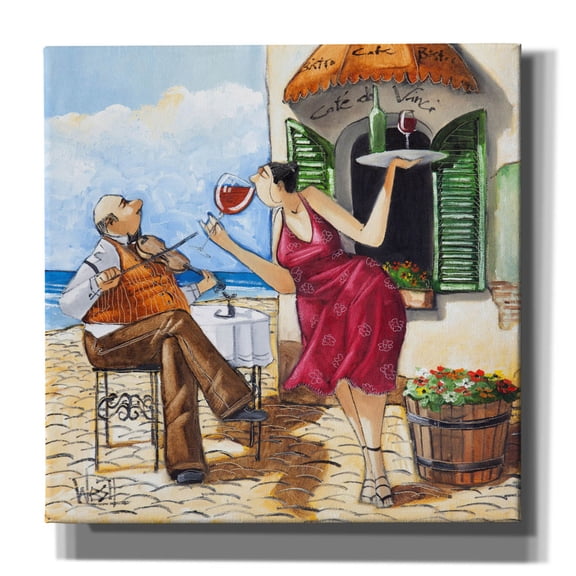 Epic Graffiti 'Wine & Music' by Ronald West Canvas Wall Art, 26" x 26"