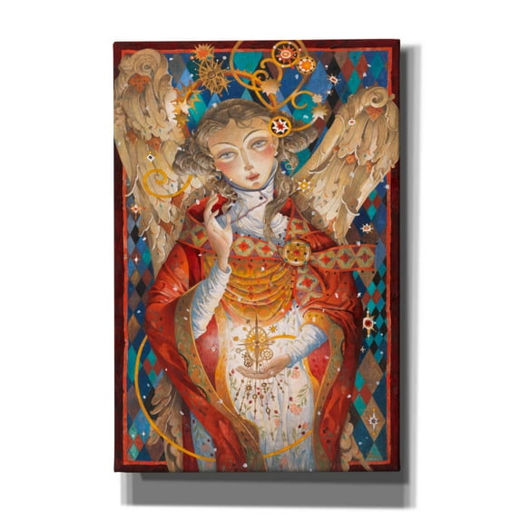Epic Graffiti 'Winter Angel' by David Galchutt, Canvas Wall Art, 12"x18"