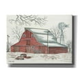 thumbnail image 1 of Epic Graffiti 'Winter Barn with Pickup Truck' by Cindy Jacobs, Canvas Wall Art, 54"x40", 1 of 8