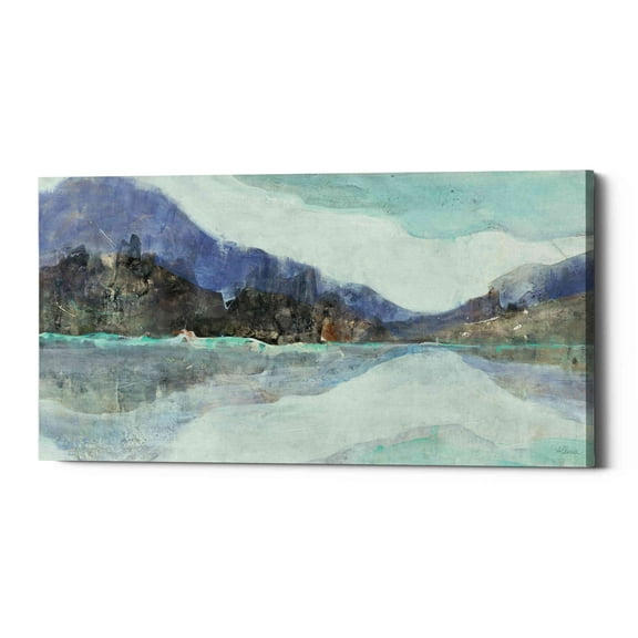 Epic Graffiti 'Winter Landscape' by Albena Hristova, Canvas Wall Art, 24"x12"