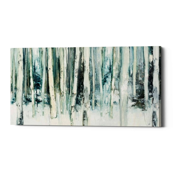 Epic Graffiti 'Winter Woods III Light Trees' by Julia Purinton, Canvas Wall Art, 30"x60"