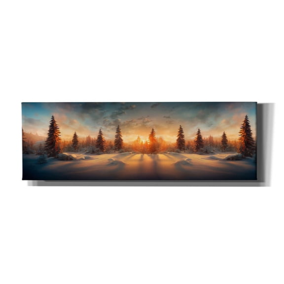 Epic Graffiti 'Wintery Forest' by Epic Portfolio, Canvas Wall Art, 36"x12"