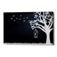 thumbnail image 1 of Epic Graffiti 'Wood Series: Birds and Tree, Inverted Silhouettes' Canvas Wall Art, 12" x 18", 1 of 2