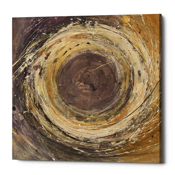 Epic Graffiti 'Wooden Rings' by Albena Hristova, Canvas Wall Art, 37"x37"