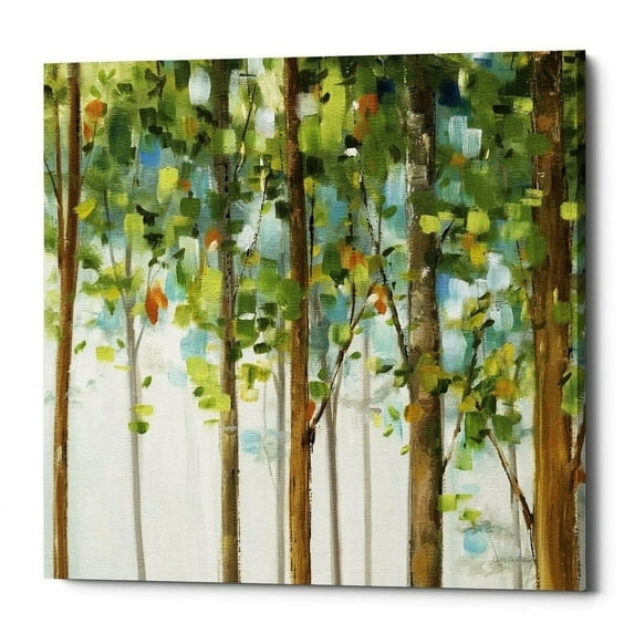 Epic Graffiti "Woodland Walk XII" by , Canvas Wall Art, 26"x26" 37" x 37"