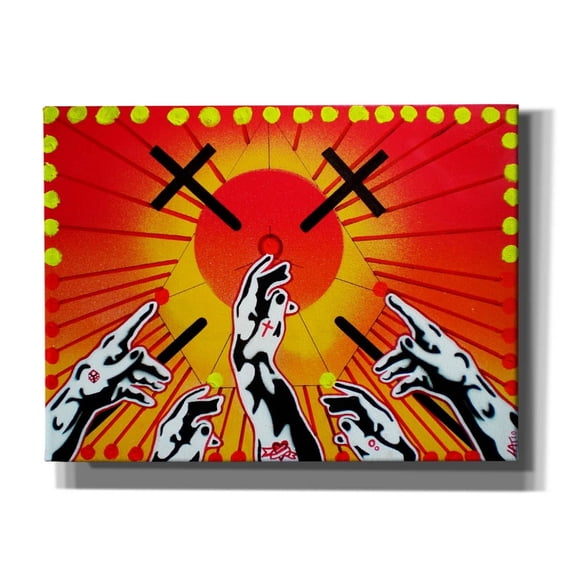 Epic Graffiti 'Worship' by Abstract Graffiti Canvas Wall Art, 16" x 12"