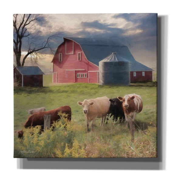 Epic Graffiti 'Wyoming Sunset' by Lori Deiter, Canvas Wall Art, 37"x37"