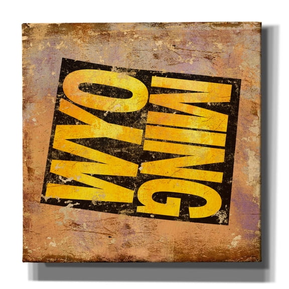 Epic Graffiti 'Wyoming'  by Art Licensing Studio Canvas Wall Art, 18" x 18"