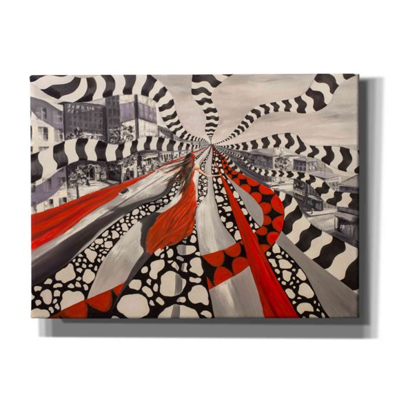Epic Graffiti 'X And Y' by Lana Tikhonova Canvas Wall Art, 54"x40"