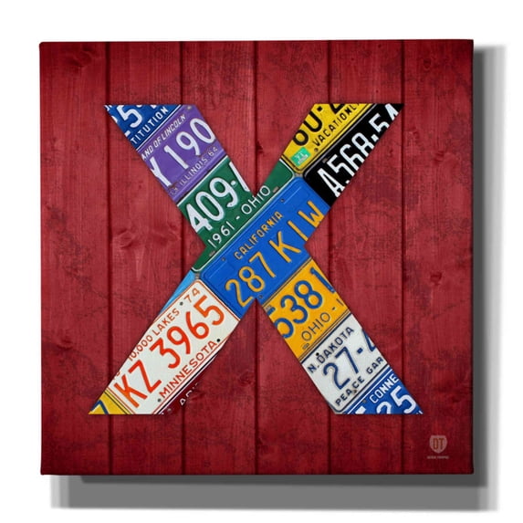 Epic Graffiti 'X' by Design Turnpike, Giclee Canvas Wall Art, 26"x26"
