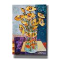 thumbnail image 1 of Epic Graffiti 'Yellow Poppies And Gold Fish'  by St Hilaire Elizabeth Canvas Wall Art, 18" x 26", 1 of 8