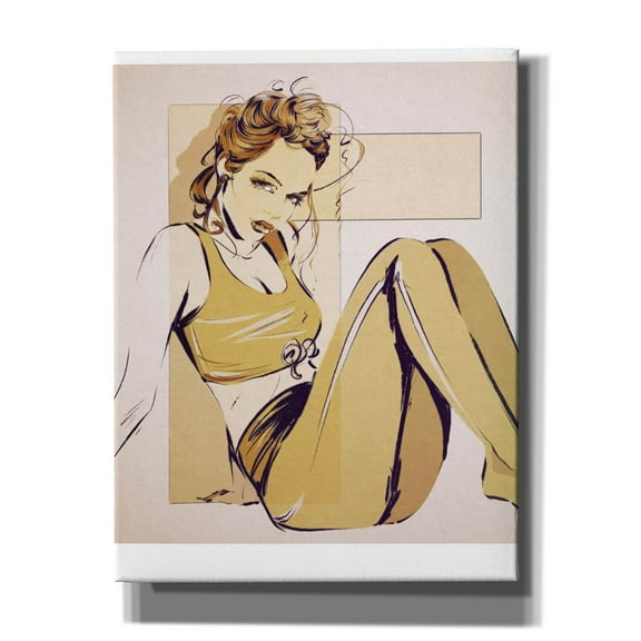 Epic Graffiti 'Yoga Break' by TM Borenstein, Canvas Wall Art, 26"x34"