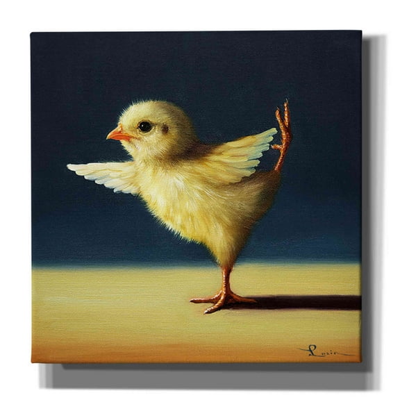 Epic Graffiti 'Yoga Chick Dancer Pose' by Lucia Heffernan, 12"x12"