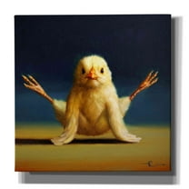 Epic Graffiti 'Yoga Chick Firefly' by Lucia Heffernan, 12"x12"