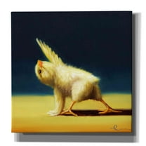 Epic Graffiti 'Yoga Chick Revolved Side Angle' by Lucia Heffernan, 26"x26"