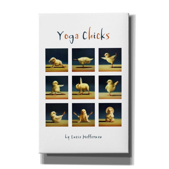 Epic Graffiti 'Yoga Chicks Collage' by Lucia Heffernan, 26"x40"