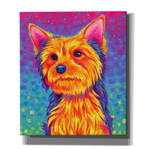 Epic Graffiti 'Yorkshire Terrier'  by Rebecca Wang Art Canvas Wall Art, 26" x 30"