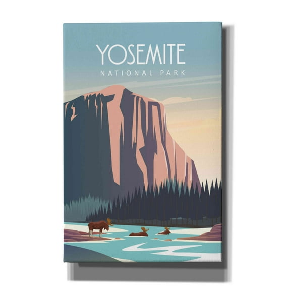 Epic Graffiti 'Yosemite National Park' by Arctic Frame Studio, Canvas Wall Art, 12"x18"