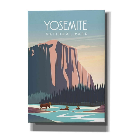 Epic Graffiti 'Yosemite National Park' by Arctic Frame Studio, Canvas Wall Art, 18"x26"