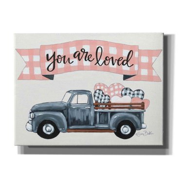 Epic Graffiti 'You Are Loved' by Sara Baker, Canvas, Wall Art, 16"x12"
