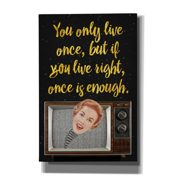 Epic Graffiti 'You Only Live Once' by Elo Marc, Canvas Wall Art, 12"x18"