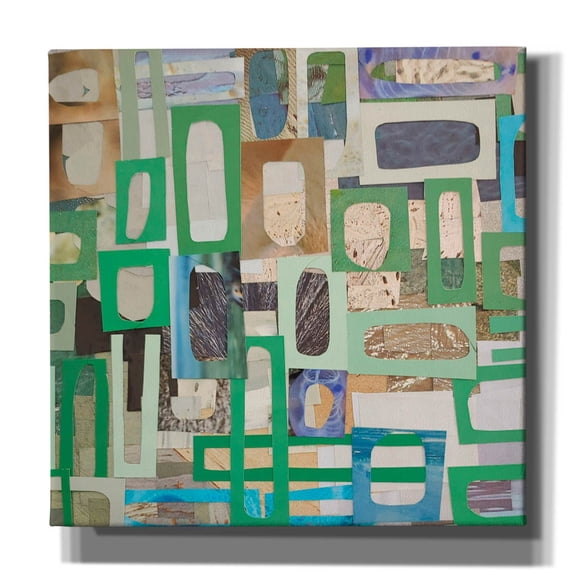 Epic Graffiti 'Yucatan Mayan Village 2'  by Coco Good Canvas Wall Art, 12" x 12"