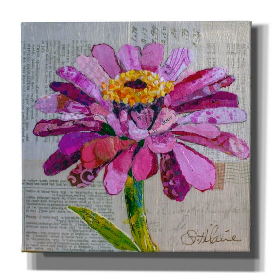 Epic Graffiti 'Z is for Zinnia' by St. Hilaire Elizabeth, Canvas Wall Art, 26"x26"