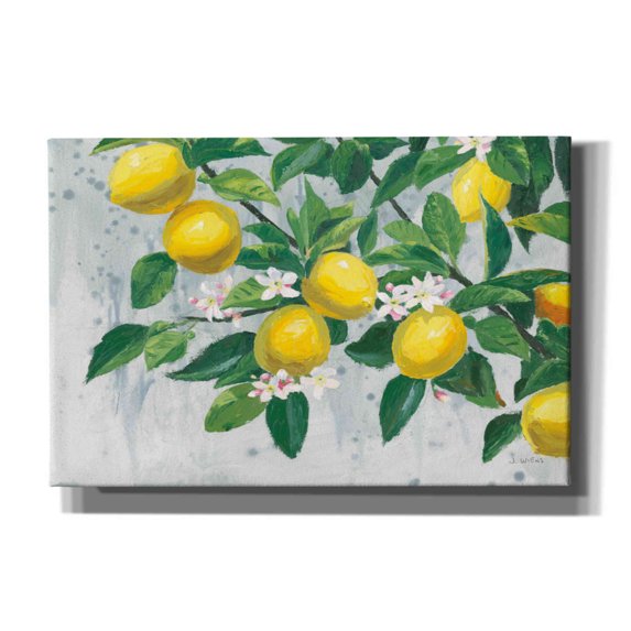 Epic Graffiti 'Zesty Lemons' by James Wiens, Canvas Wall Art, 60"x40"