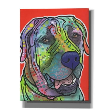 Epic Graffiti 'Zeus' by Dean Russo, Giclee Canvas Wall Art, 12"x16"