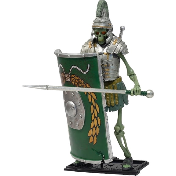 Boss Fight Studio Epic H.A.C.K.S. Eterno Guardian Skeleton Action Figure  Highly Articulated Collectible Figurine with Accessories Including Shield, Spear, Helmet, Armor, Sword, and Stand  1:12