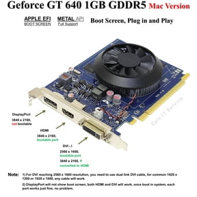 Epic IT Service - Geforce GT 640 1GB GDDR5 Mac Version