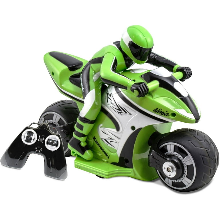 Kid Galaxy Kawasaki Ninja RC Cycle, Green and Black - Walmart.com
