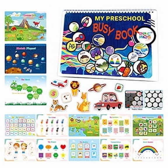 Epic Kids by Mom Preschool Busy Book, Coloring and Learning