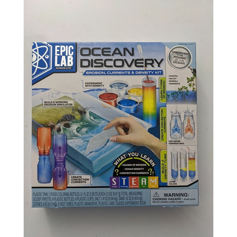 Epic Lab Science Kit Ocean Discovery Box Size 11.5x2x11.5