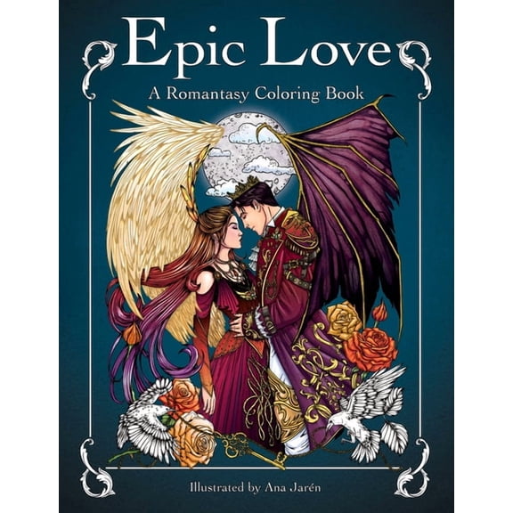 Romantasy Coloring Books Epic Love: A Romantasy Coloring Book, (Paperback)
