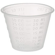 Epic Medical Supply 1 oz. Disposable Clear Plastic Medicine Cup, Pack of 100