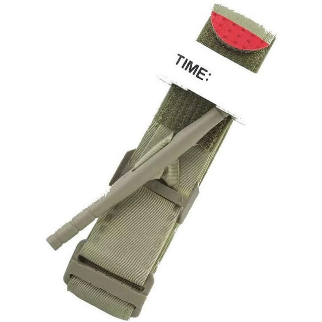 Epic Medical Supply Combat Tourniquet with Emergency Time Strap, Quick