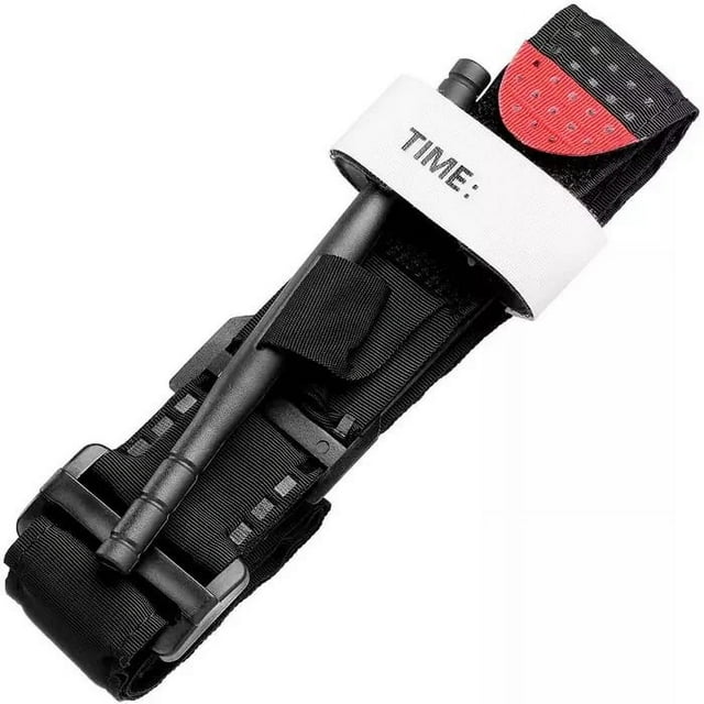 Epic Medical Supply Combat Tourniquet with Emergency Time Strap, Quick