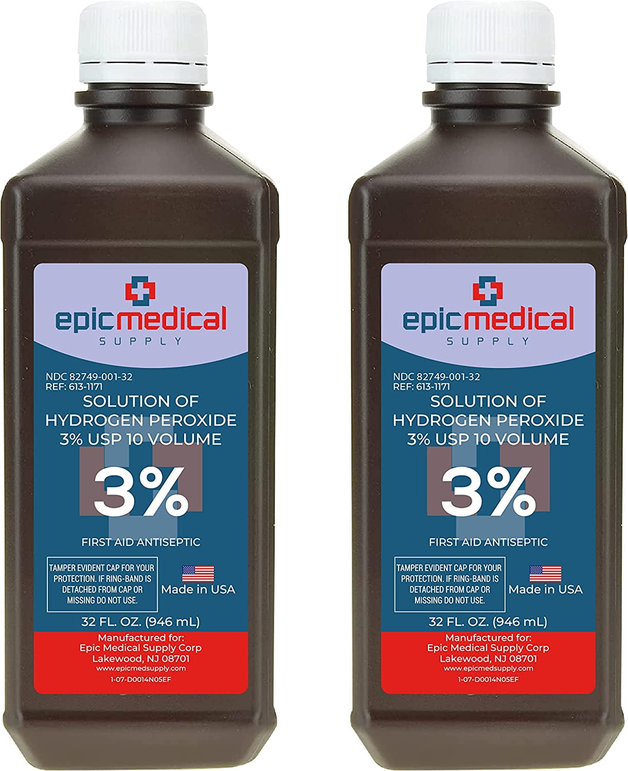 Epic Medical Supply Hydrogen Peroxide Topical Solution, 3% USP, 32
