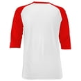 thumbnail image 1 of Epic Men's 3/4 Sleeve Raglan T Shirt Or Baseball Jersey (Red Has Slight Bleeding), 1 of 2