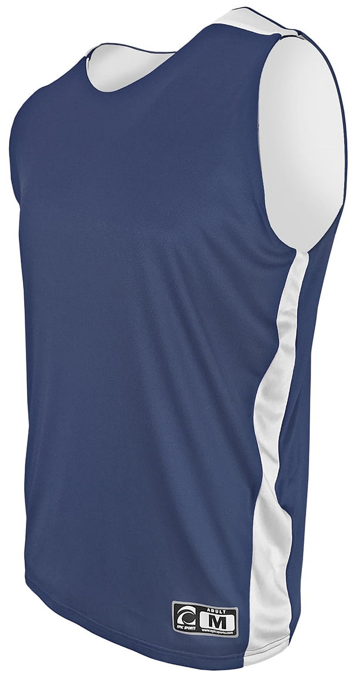 Men's Solid Basketball Jersey, Active Slightly Stretch Breathable