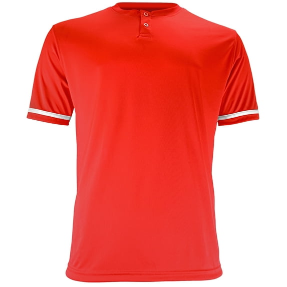 Epic Men's Two-Button Henley Short-Sleeve Baseball & Softball Jersey