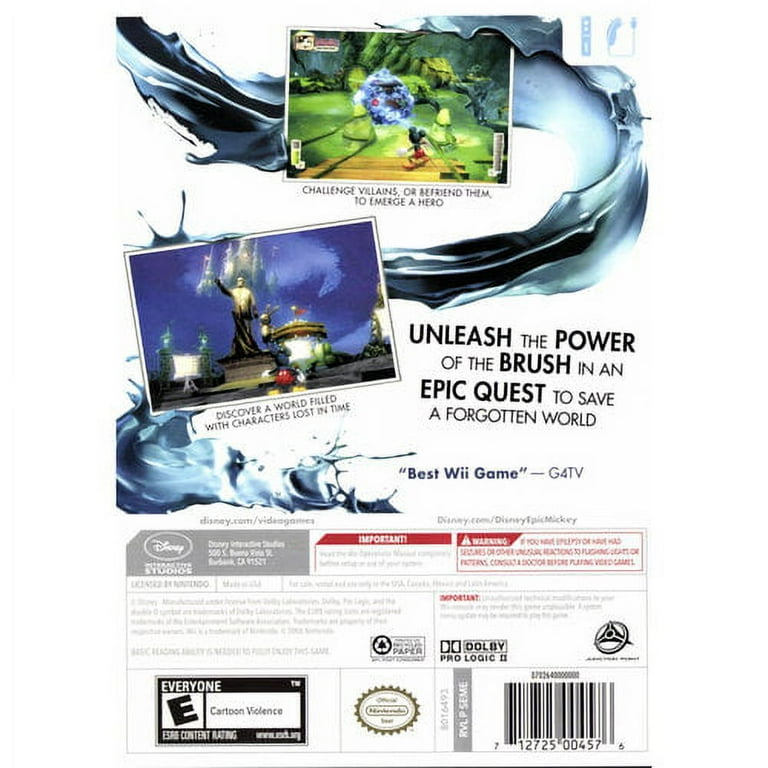 Epic mickey nintendo wii discount