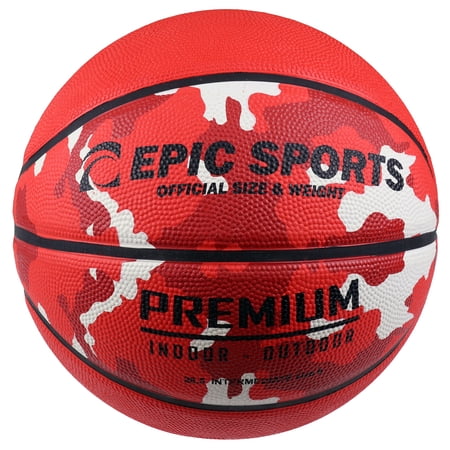 Epic Multi-Color Camo Premium Recreational Basketballs