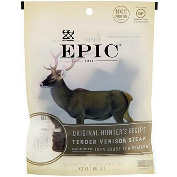 Epic Original Hunters Recipe Tender Venison Steak Bites - 2.5 oz - Pack of 8