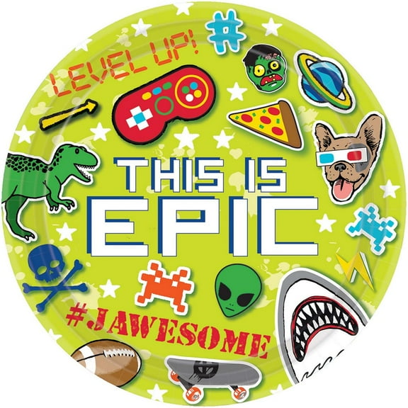 Epic Party 9" Lunch Plate (8 Count)