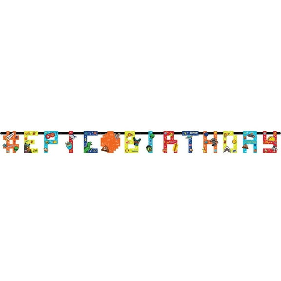 Epic Party Jumbo Add-An-Age Letter Banner