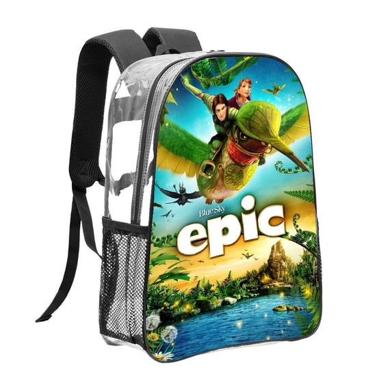 Epic Pattern Transparent Backpack Lightweight And fashionable Showcasing Personality And Leading The Trend