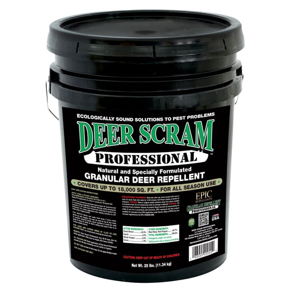 Epic Professional Deer Scram Repellent 25lb Bucket